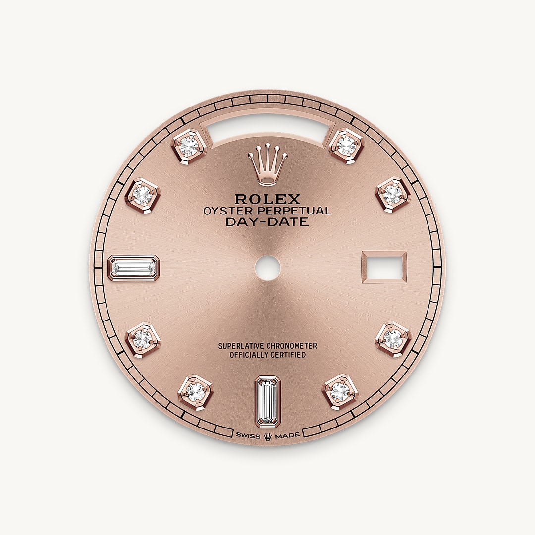 Dial berwarna rosé
