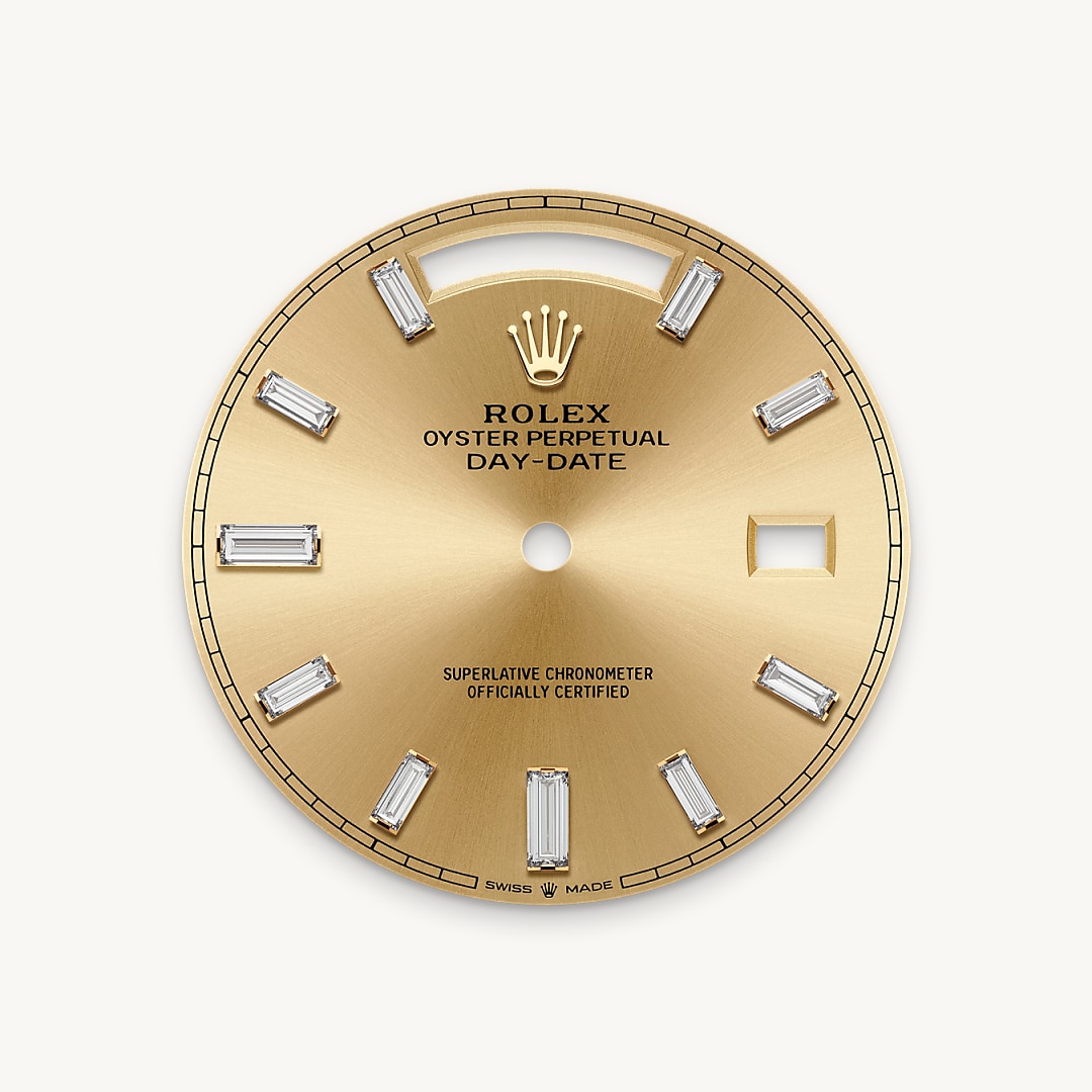 Dial berwarna sampanye