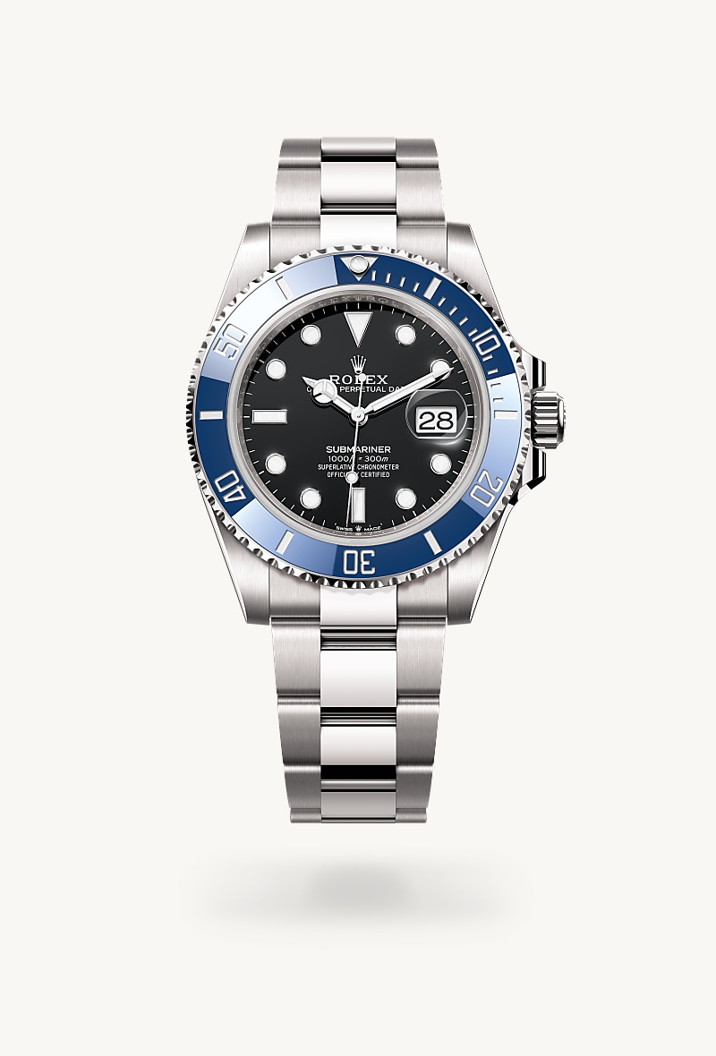 Oyster, 41 mm, emas putih