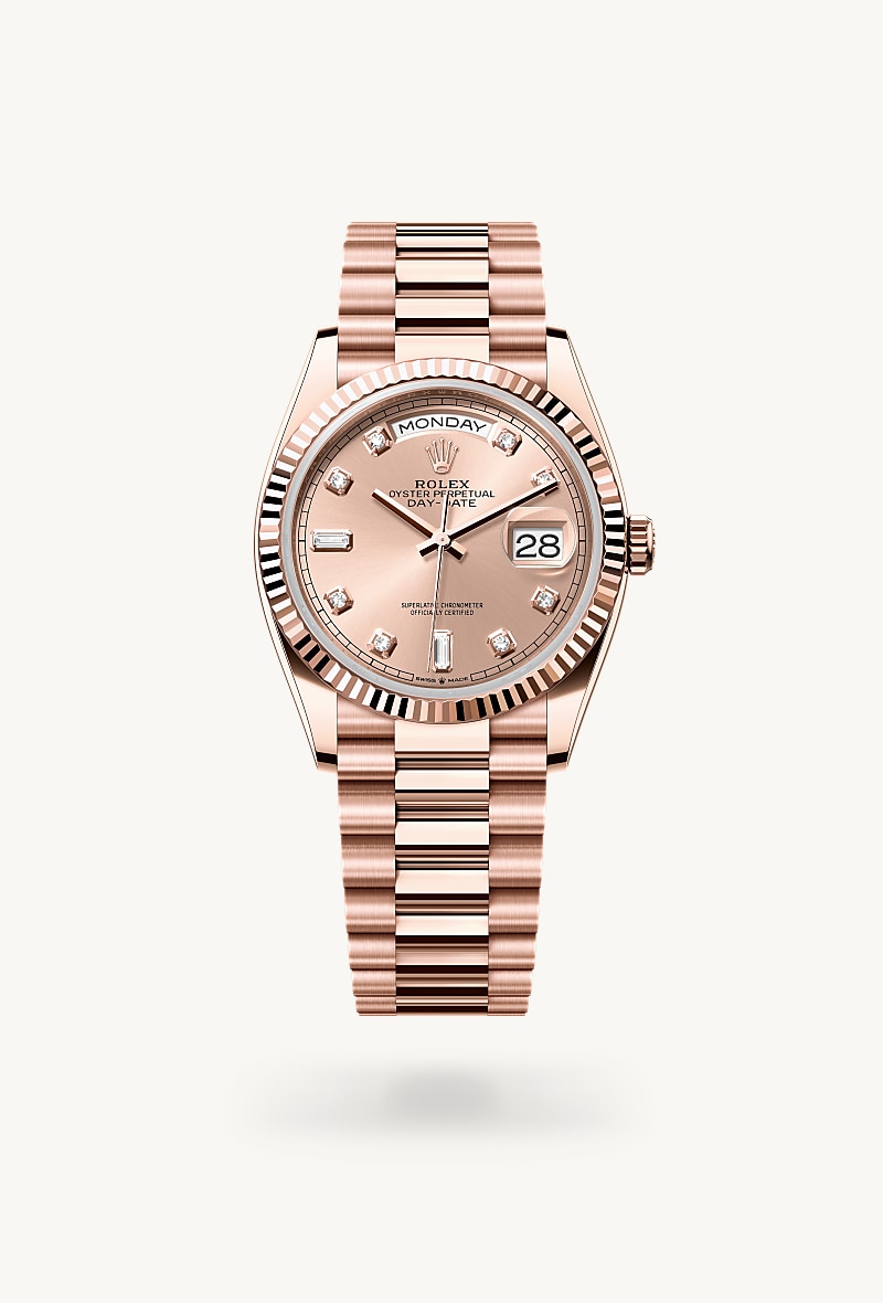 Oyster, 36 mm, emas Everose