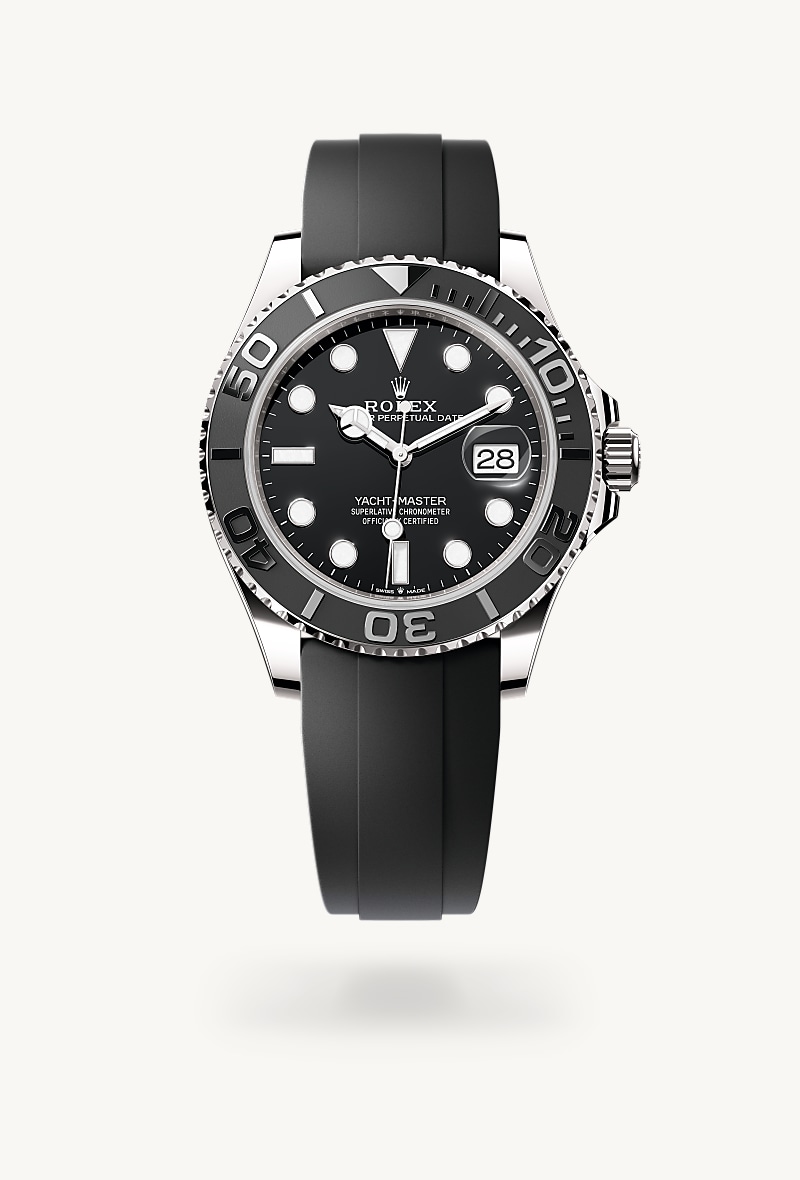 Oyster, 42 mm, emas putih
