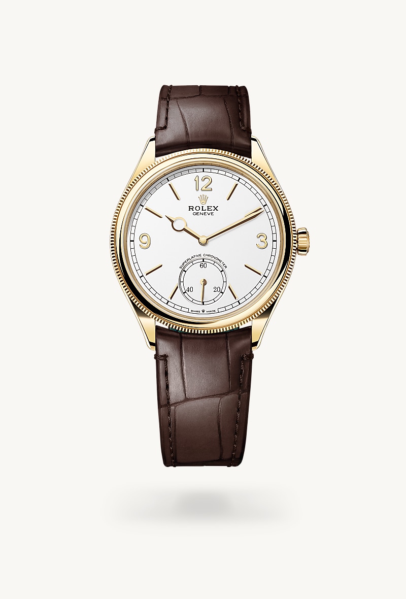 39 mm, emas kuning 18 karat, tampilan terpoles