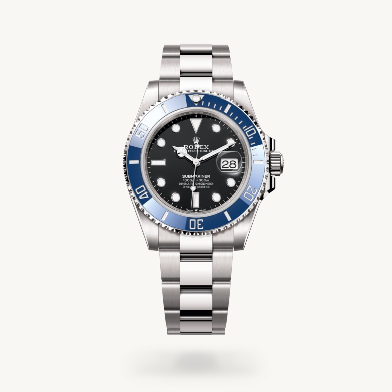 Oyster, 41 mm, emas putih