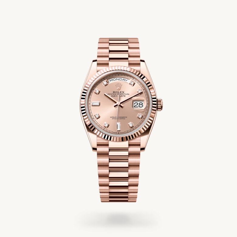 Oyster, 36 mm, emas Everose