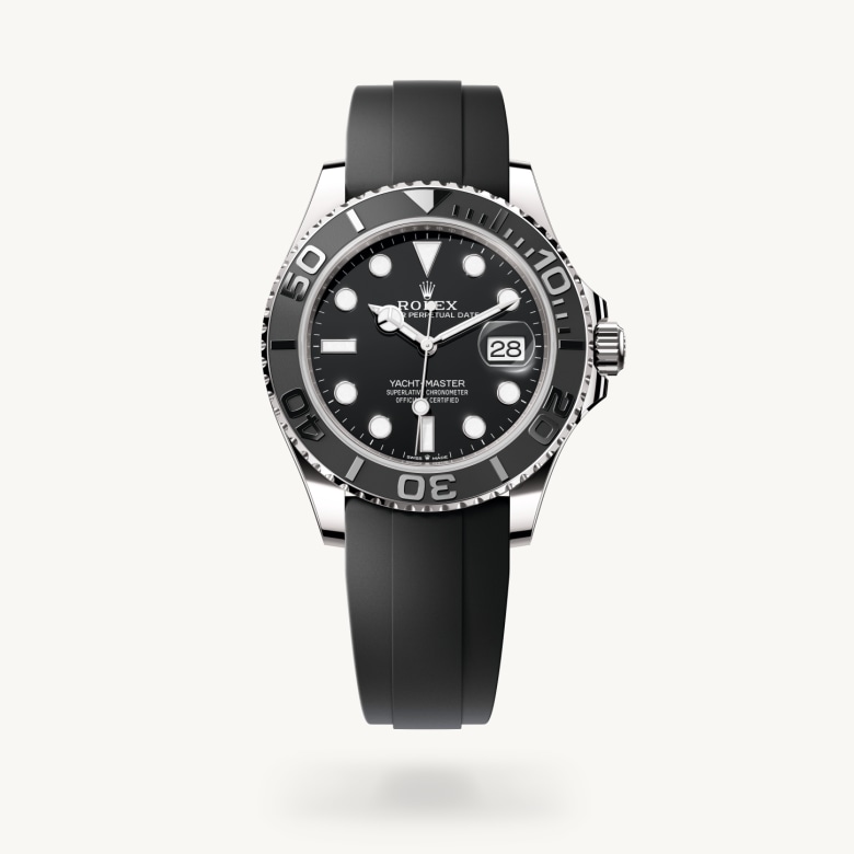 Oyster, 42 mm, emas putih