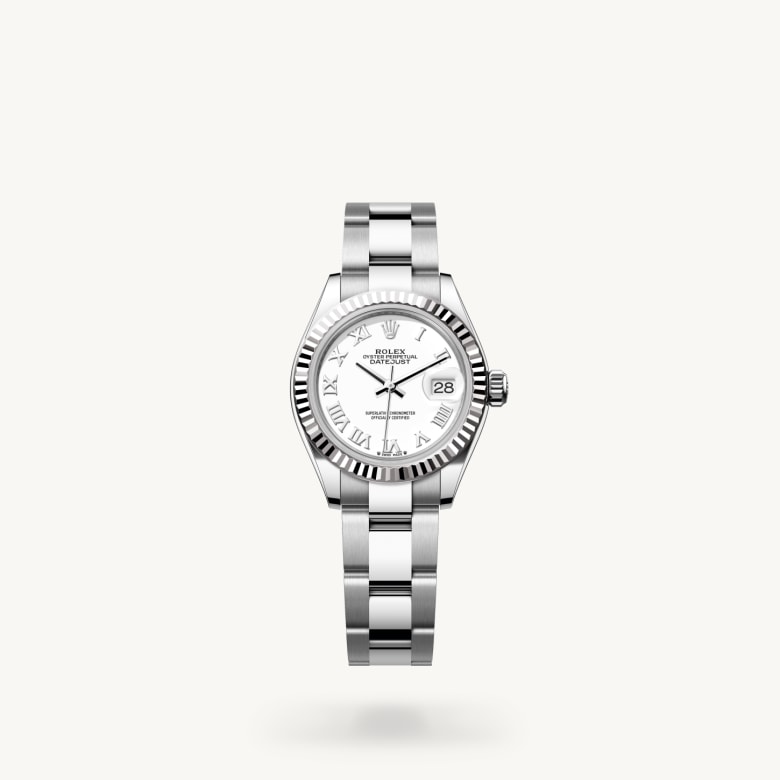 Oyster, 28 mm, Oystersteel dan emas putih