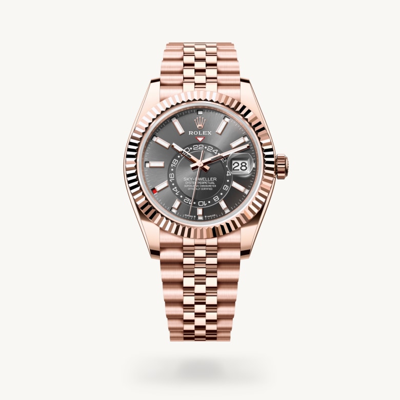 Oyster, 42 mm, emas Everose