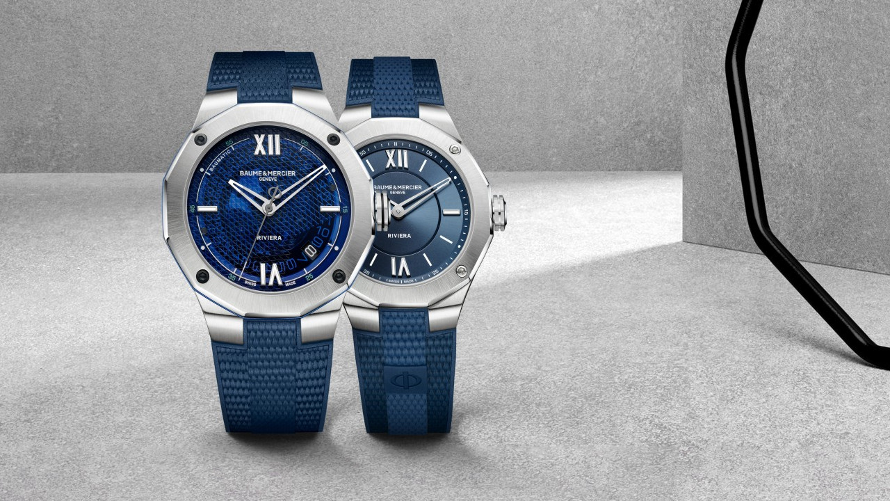 Baume & Mercier Riviera Datang dengan Tiga Model Baru Berwarna Biru