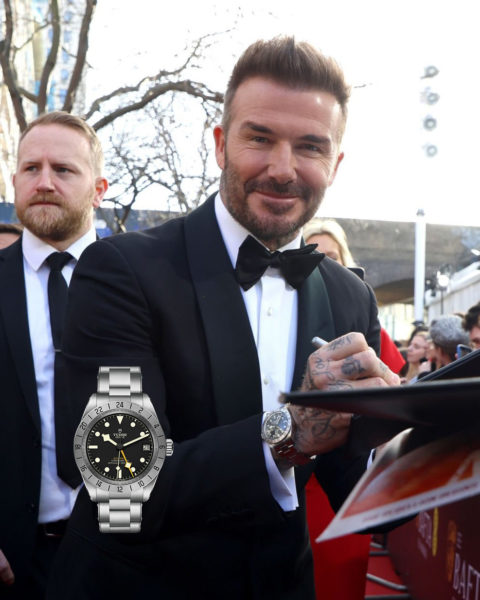 David beckham dengan Tudor Black Bay Pro