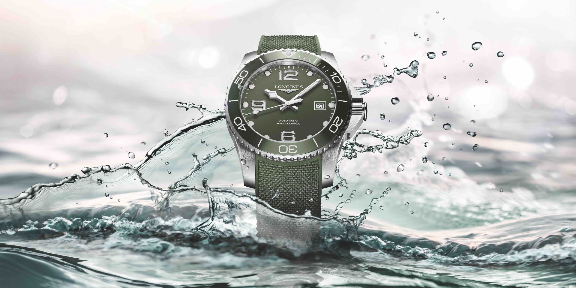 Jam Longines HydroConquest Hadir dalam Warna Hijau