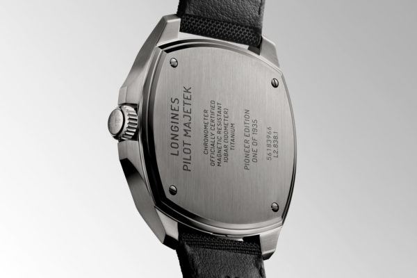 Longines Pilot Majetek Pioneer Edition in Titanium Caseback