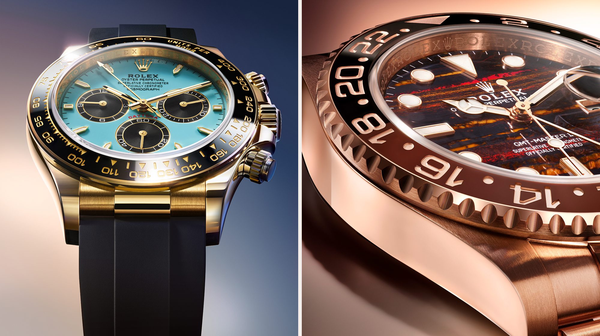 rolex new watches 2025 new dials high technology ceramic m126518ln 0014 2412uf 001 and m126715chnr 0002 412uf 001 landscape