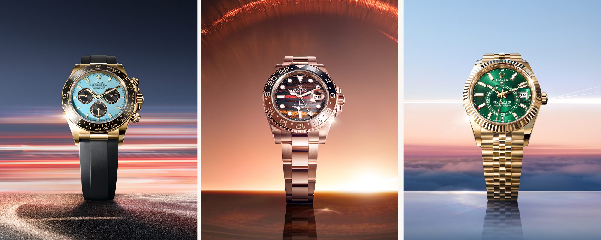 rolex new watches 2025 new dials oyster case m126518ln 0014 2501 and m126715chnr 0002 m336938 0008 landscape