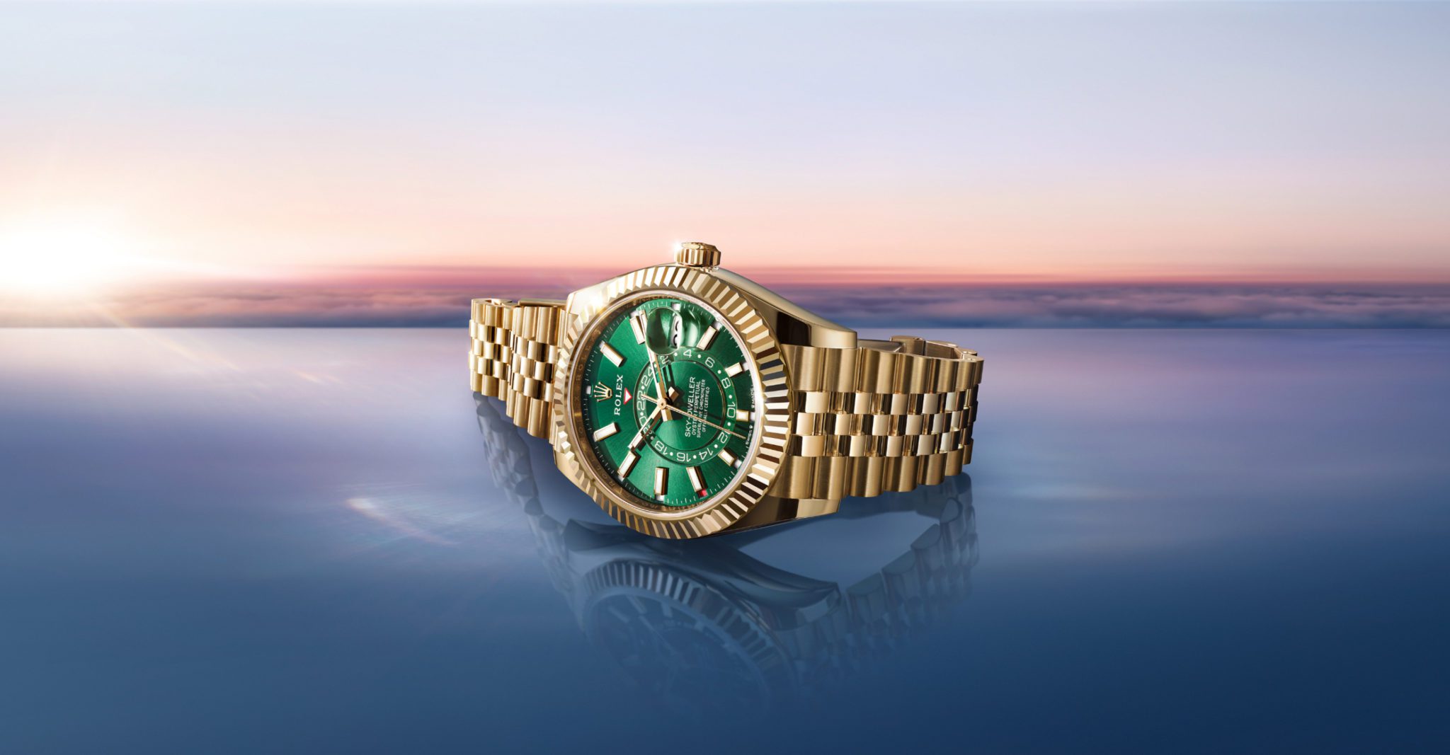 rolex new watches 2025 new dials sky dweller ambiance m336938 0008 2501 landscape