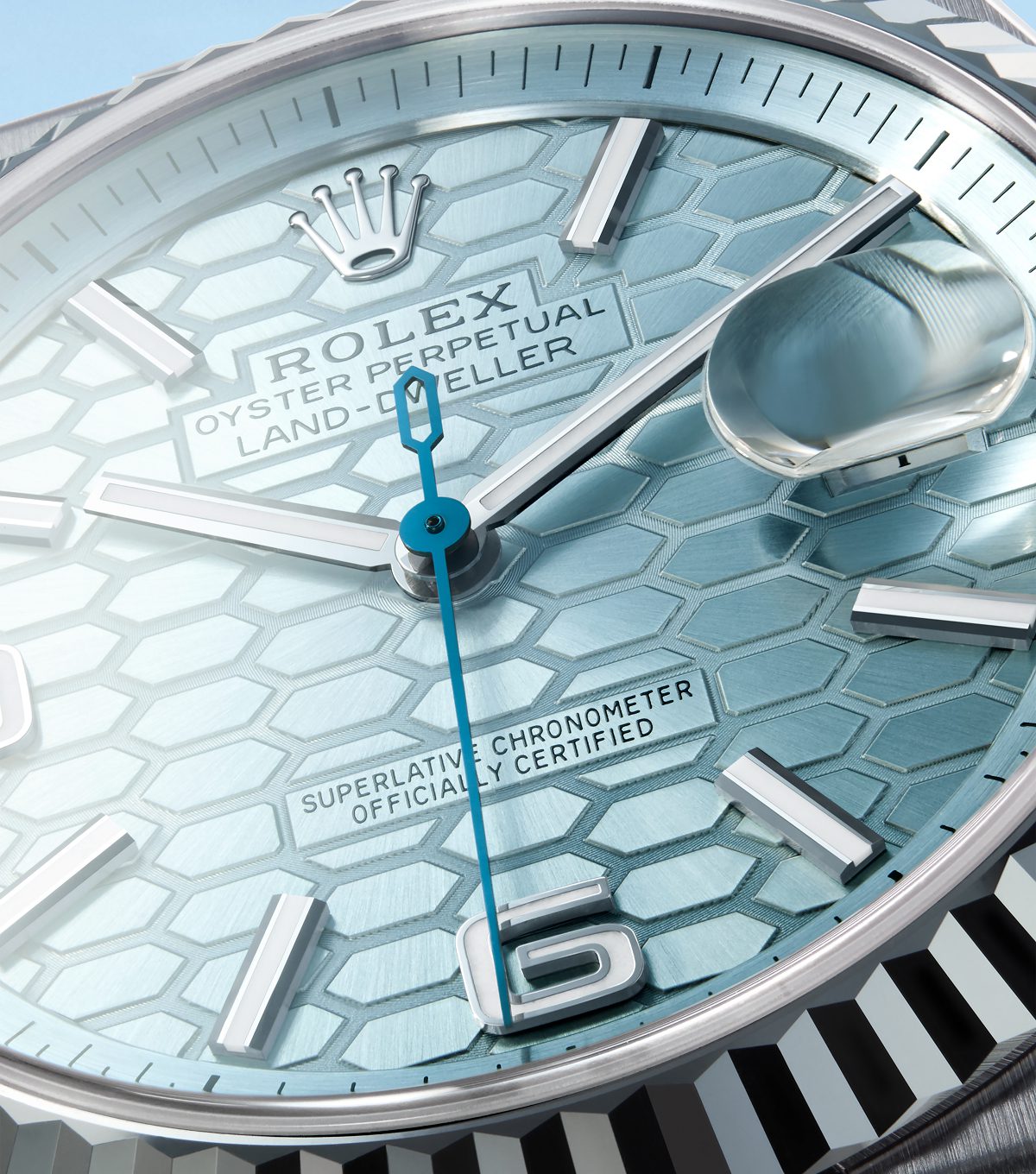 rolex new watches 2025 the land dweller dial with honeycomb motif m127336 0001 2501fj 004 landscape